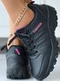 Letters Printing PU Outdoor Sneakers