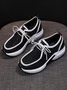 Split Joint Lace-Up Platform Air Cushioned Sneakers