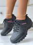 Letters Printing PU Outdoor Sneakers