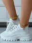 Letters Breathable Slip On Knit Sneakers