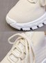 Letters Breathable Slip On Knit Sneakers
