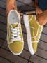 Plus Size Split Joint Canvas Sneakers