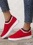 Plus Size Slip On Flyknit Sneakers