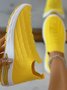 I Love U Pattern Slip On Knit Sneakers