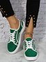 Plus Size Split Joint Canvas Sneakers