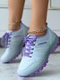 Letters Printing PU Outdoor Sneakers