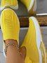 I Love U Pattern Slip On Knit Sneakers