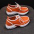 Split Joint Lace-Up Platform Air Cushioned Sneakers