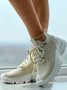 Letters Breathable Slip On Knit Sneakers