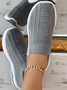 I Love U Pattern Slip On Knit Sneakers
