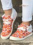 Halloween Skull Pumpkin Plush Splice Casual Flat Shoes
