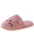 Cartoon Cat Embroidery Furry Slippers