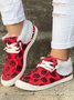 Halloween Skull Pumpkin Plush Splice Casual Flat Shoes