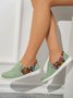 Plus Size Ethnic Split Joint Flats