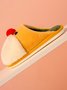 Christmas Color Block Warm Indoor Thermal Slippers