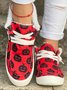 Halloween Skull Pumpkin Plush Splice Casual Flat Shoes