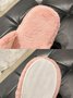 Cartoon Cat Embroidery Furry Slippers