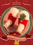 Christmas Color Block Warm Indoor Thermal Slippers