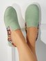 Plus Size Ethnic Split Joint Flats