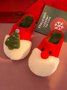 Christmas Color Block Warm Indoor Thermal Slippers