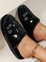 Cartoon Cat Embroidery Furry Slippers