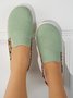 Plus Size Ethnic Split Joint Flats