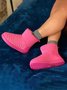 Fleece Warm Towel Upper Short Boots Snow Boots