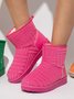 Fleece Warm Towel Upper Short Boots Snow Boots
