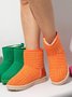 Fleece Warm Towel Upper Short Boots Snow Boots