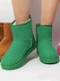 Fleece Warm Towel Upper Short Boots Snow Boots