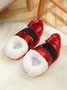 Christmas Hat Sequined Warm Slippers