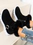 Warm Comfort Soft Sole Patchwork Buckle Snow Boots