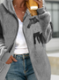 Casual Loose Fluff/Granular Fleece Fabric Teddy Jacket