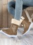 Warm Comfort Lightweight Soft Sole Patchwork Zipper Snow Boots