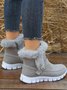 Warm Comfort Soft Sole Patchwork Buckle Snow Boots