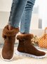 Warm Comfort Soft Sole Patchwork Buckle Snow Boots