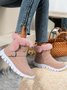 Warm Comfort Soft Sole Patchwork Buckle Snow Boots
