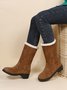 Plus Size Winter Casual Slip On Warm Lined Snow Boots