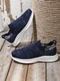 Plus Size Breathable Mesh Fabric Slip On Sneakers