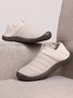 Plus Size Unisex Warm Embossed Slip On Flat Shoes