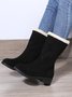Plus Size Winter Casual Slip On Warm Lined Snow Boots