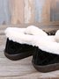 Women's Winter Furry Lined Slip On Flat Shoes