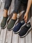 Plus Size Breathable Mesh Fabric Slip On Sneakers