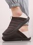Plus Size Unisex Warm Embossed Slip On Flat Shoes
