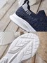 Plus Size Breathable Mesh Fabric Slip On Sneakers
