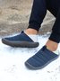 Plus Size Unisex Warm Embossed Slip On Flat Shoes