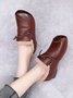 Vintage Bow Warm Furry Lined Slip On Flats