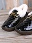 Women's Winter Furry Lined Slip On Flat Shoes