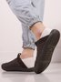 Plus Size Unisex Warm Embossed Slip On Flat Shoes