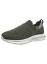 Plus Size Breathable Mesh Fabric Slip On Sneakers